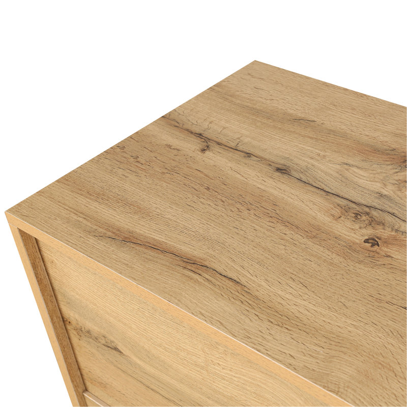 Grande armoire de rangement Carved, Naturel