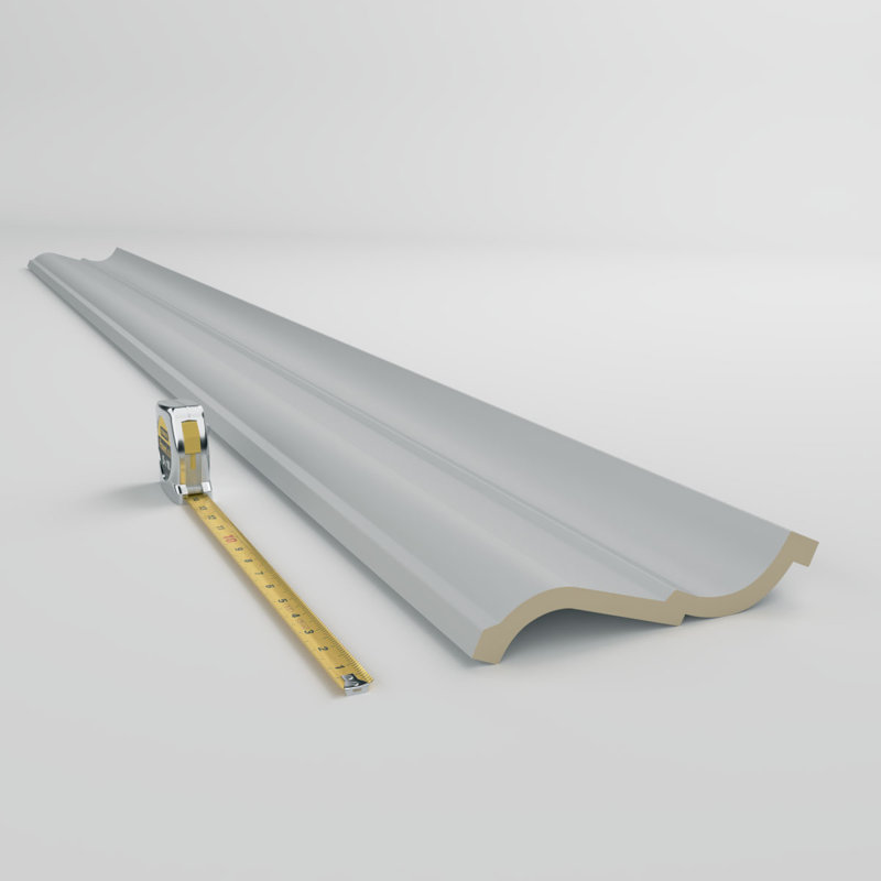 Denisse 96 in. Unfinished Polyurethane Crown Moulding