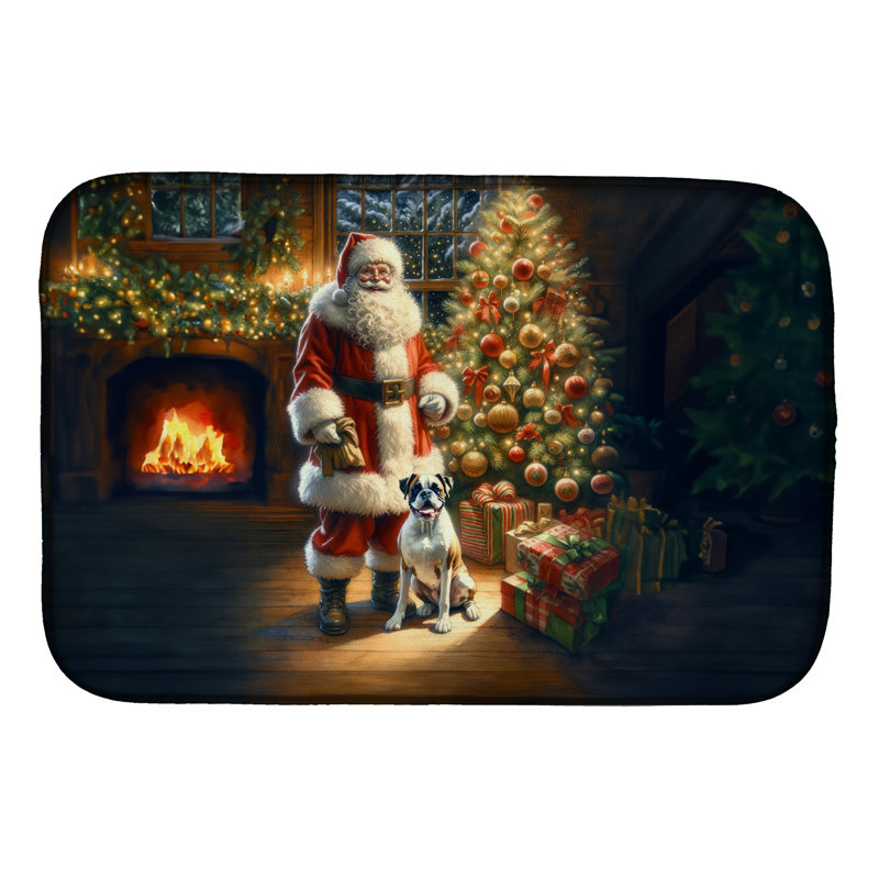 Tapis de séchage Boxer and Santa Claus