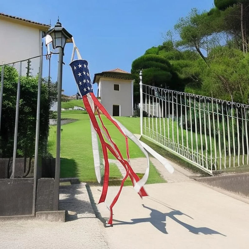 2pc Independence Day Garden Windsock Flag