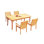 Leveb Outdoor 9 - Piece Teak Dining Set
