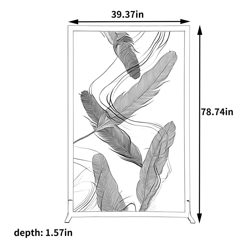 Lumini, Gold, 78.74"H x 39.37"W x 1.57"D