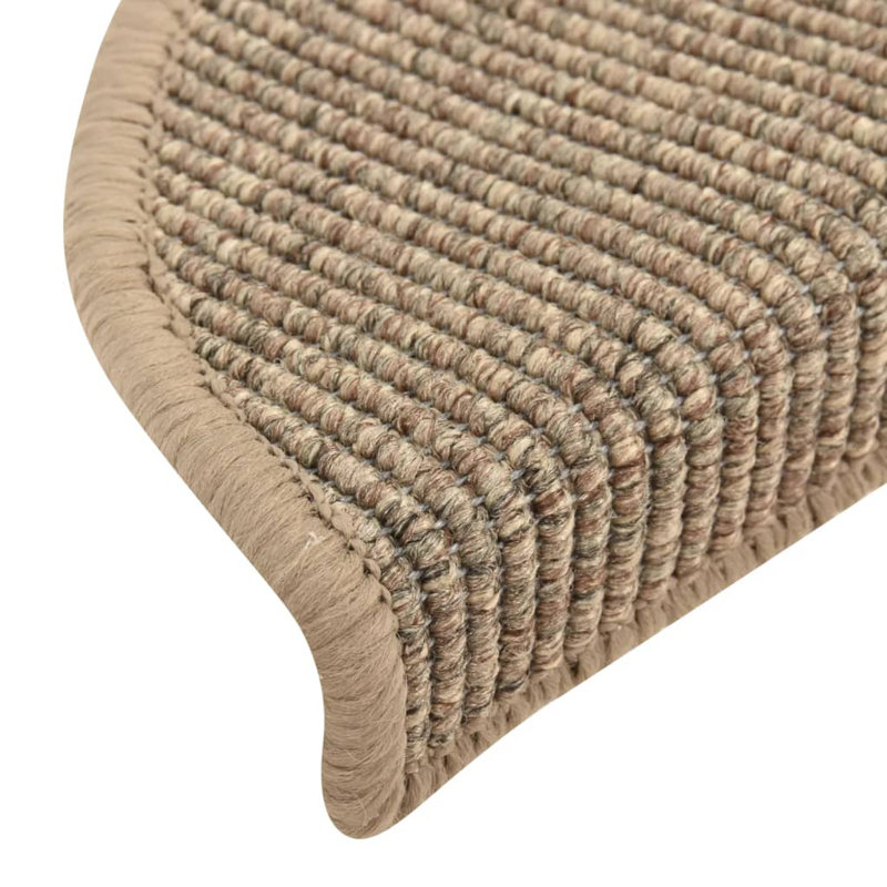 Mccormack Non-Slip Stair Tread, Semi-Circle 17cm x 56cm, Dark Beige