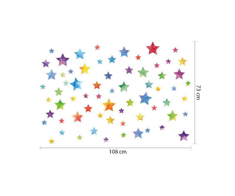 Abstract Non-Wall Damaging Wall Decal