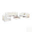 Ensemble de canapé modulaire en métal 7 pièces Modern Modern-843159888