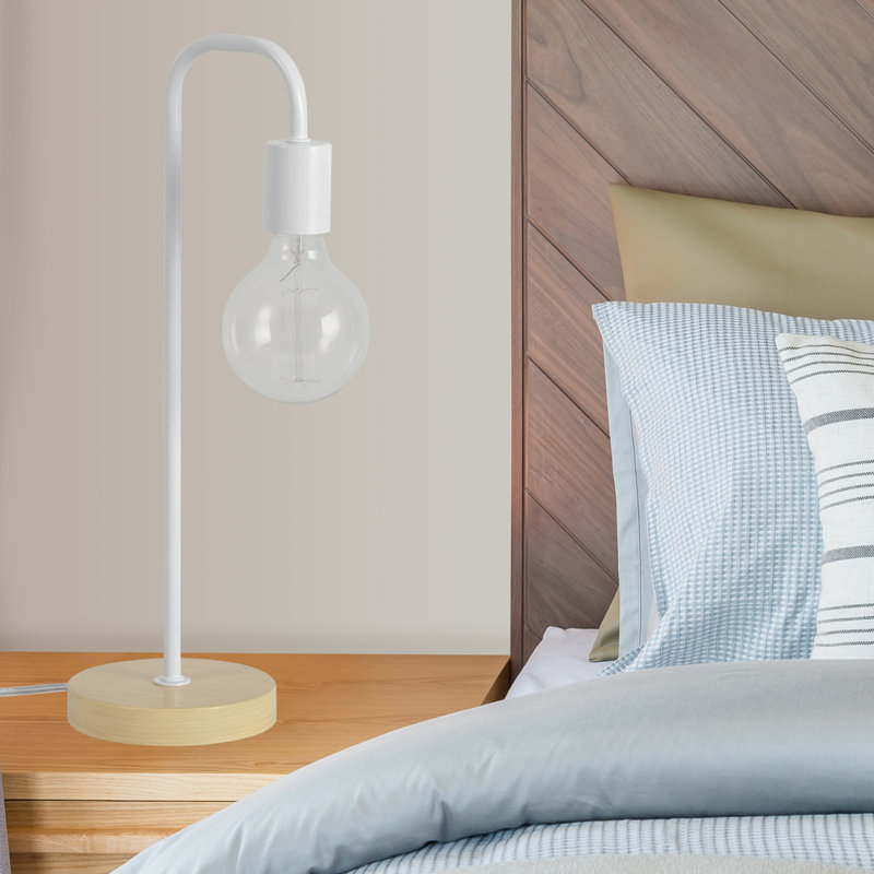 Lampe de table arquée 18 po, Blanc