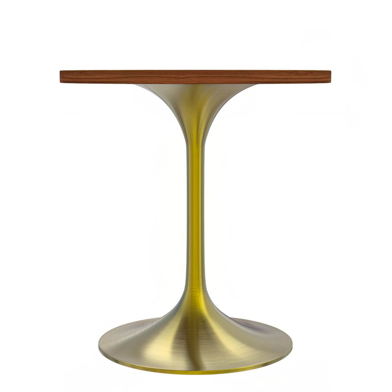 Table de salle à manger Heatherton, 29.34" H x 27.55" W x 27.55" D, Brun cognac