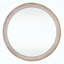 Miroir mural rond rond en bois massif
