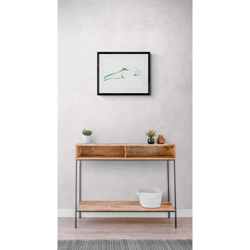 Green Smoke Print by Scott Norris, Black Framed Paper, 20" H x 16" W