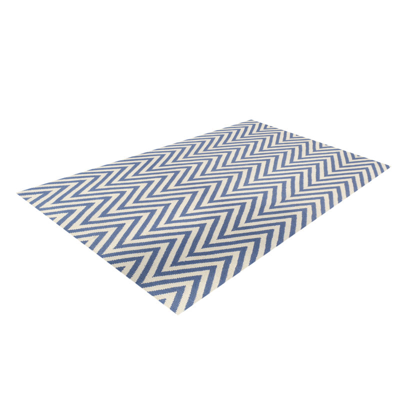 Chevron Wool Hand Woven Area Rug, Rectangle 120 x 180cm
