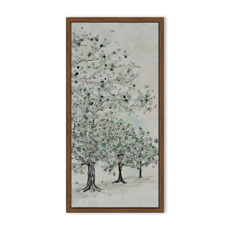 Nature Inspired "Dappled Canopy" Canvas Wall Art By , 48" H x 24" W, Framed Print, Beige