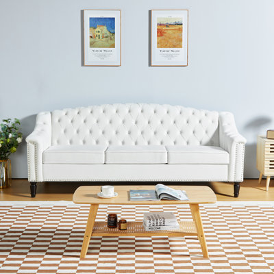 Delonia 79.92'' Velvet Sofa