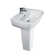 Barclay Elena 18.12'' White Vitreous China Rectangular Bathroom Sink with Overflow