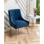 Chaise d'appoint en velours beige Baudel-1563904541