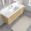 Meuble-lavabo flottant simple 60 po avec lavabo à surface solide Raewyn-1656641231