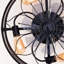 Ventilateur de plafond 20 po en tissu de style campagnard sans télécommande avec télécommande pour ampoules d'intérieur - non incluses