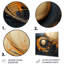 Marbre noir et orange I - décoration murale abstraite en métal-2123592145