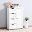 Armoire de rangement moderne pour salle de bain blanche