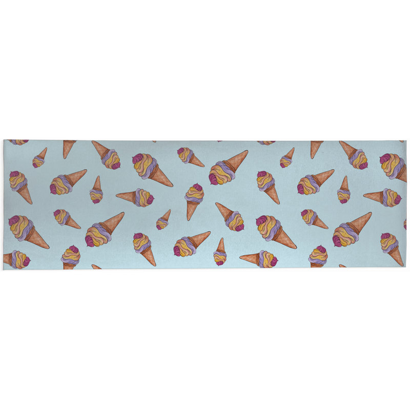 Summer Ice Cream Outdoor Rug, Runner 2'6" x 8'