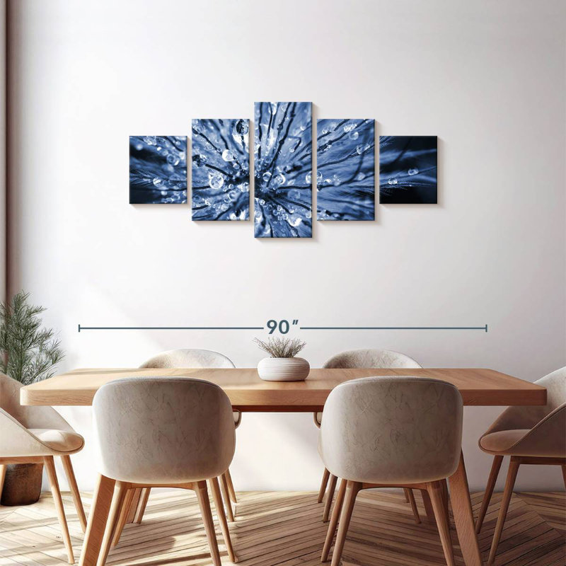 Abstract Flower Head, 30" H x 68" W