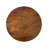 Elegant Brown 24" Round Accent Table with Bell-Shaped Layered Slatted Base-930244338