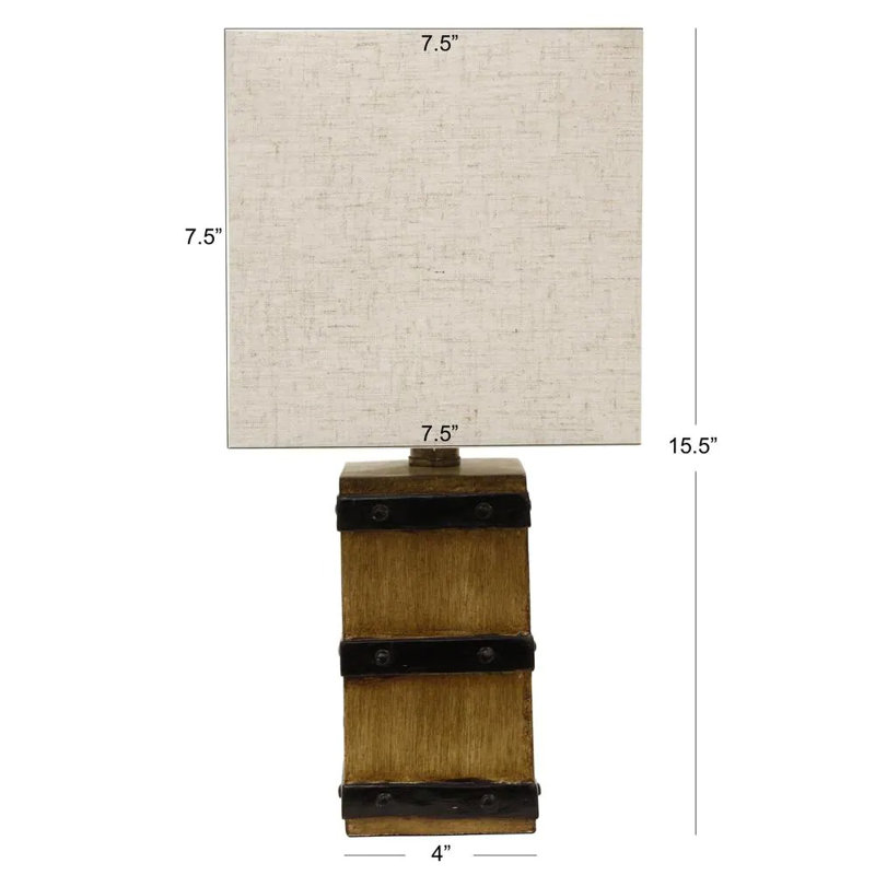 Hyeres Resin Table Lamp, Borden Wood