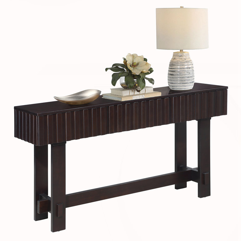 52 inch Sofa Table with Storage Drawers, Espresso