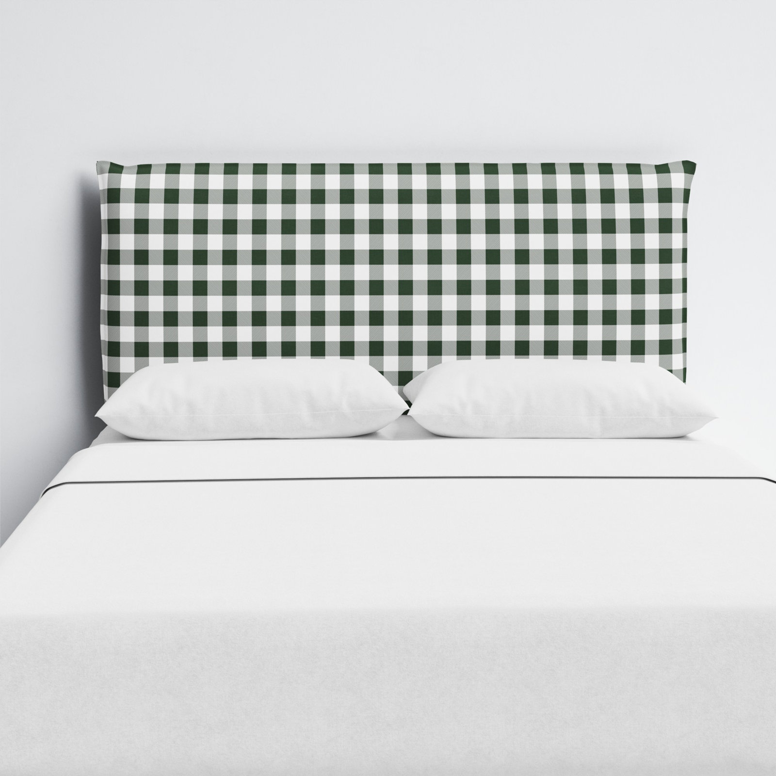 Bessinger Headboard, King, Classic Gingham Evergreen