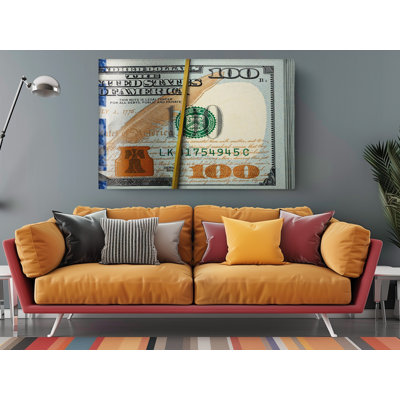 100 Dollar Bills Canvas Print