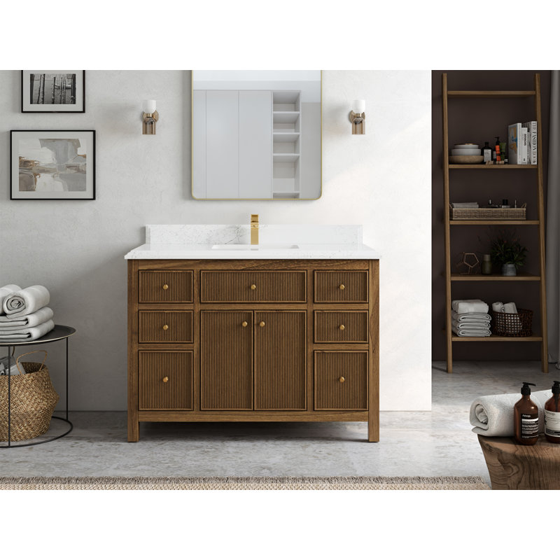 Ensemble de meuble-lavabo simple 48 po Sartell, Empira blanc