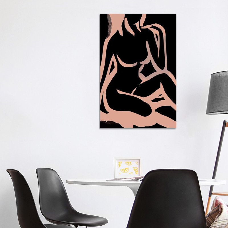 Nude II by Dan Hobday - Wrapped Canvas Painting, 101.6 cm H x 66.04 cm W x 1.91 cm D