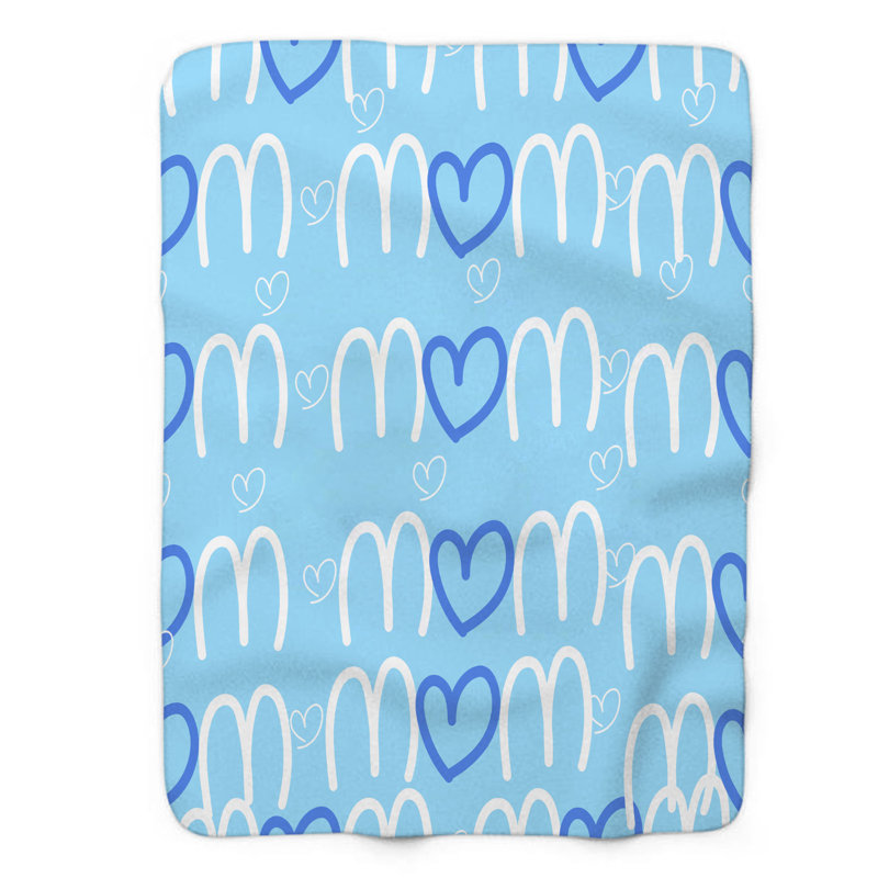 Caring Blue - couverture en sherpa de qualité supérieure 1 pièce, L 60 po x L 80 po