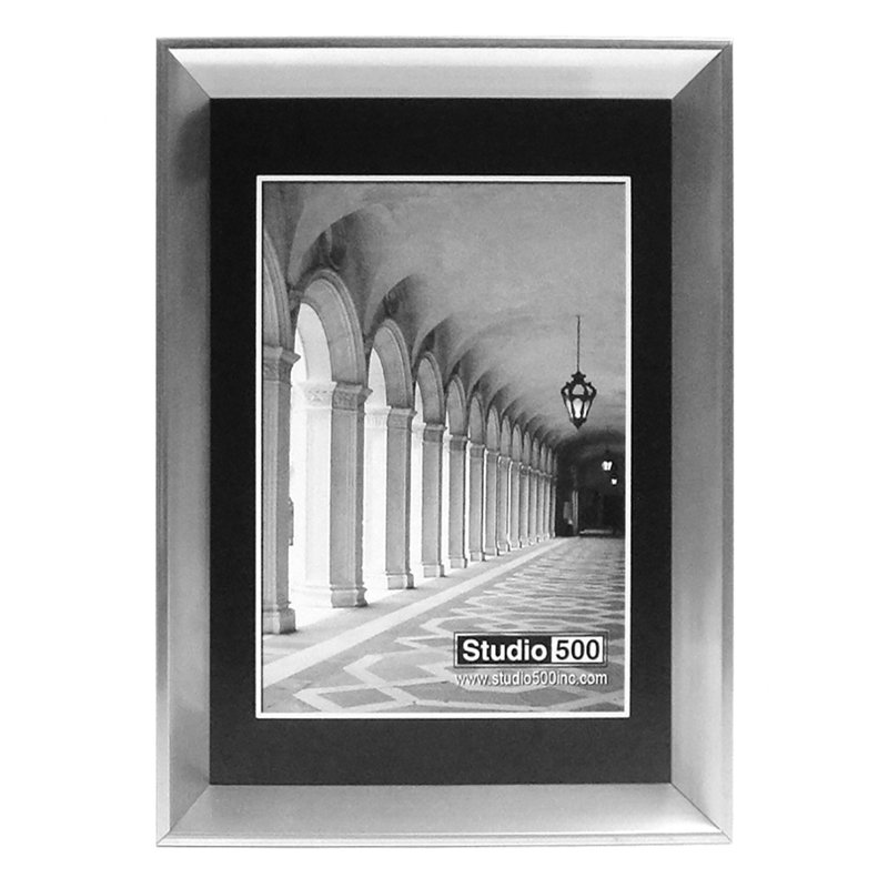 Traditional Collection Beveled Picture Frame, 7" x 5", Silver