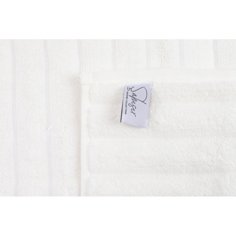 Ensemble de 4 serviettes 100% coton Beraldo, Beige / crème / brun