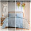 Édredon pour lit double / grand lit bleu avec 2 taies décoratives, séchage rapide pour-124957784-124957782