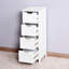 Armoire blanche polyvalente avec tiroirs fonctionnels pour une organisation efficace et un design réfléchi