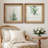 Green Pine Tree Forest Framed On Canvas 2 Pieces Set-123400183-123400184