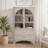 52.17"H Glass Door Display Case Storage Cabinet With 2 Drawers And Adjustable Shelf, Spacious Storage Solutions, Curio Cabinet-1555313526