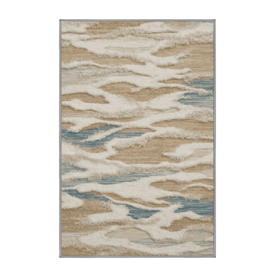  Washable Beach Foam Hawaiian Area Rug