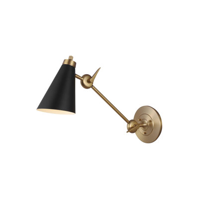 Lampe murale avec bras pivotant à 1 lumière Reece par Thomas O'Brien