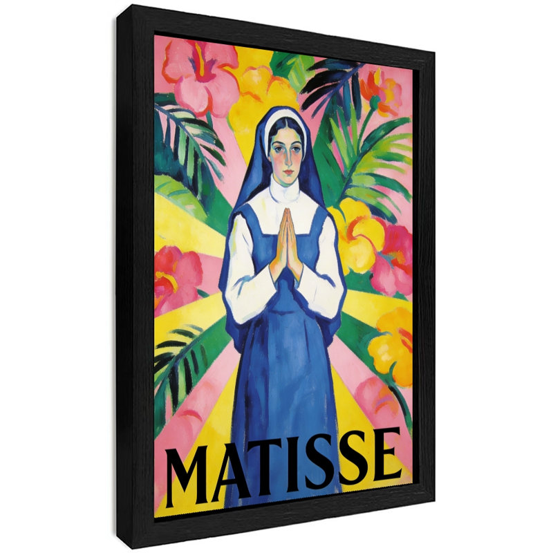 Décoration murale moderne noire encadrée Matisse Matisse Matisse Matisse Matisse Décoration murale élégante pour la décoration intérieure contemporaine