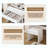 New Large Mirror Vanity Desk for Bed room , Modern Makeup Vanity Set with Power Outlet and Hair dryer holder, 5 Drawers , 3 Lighting Color Adjustable Dressing Table for Bedroom, White Color-417225401