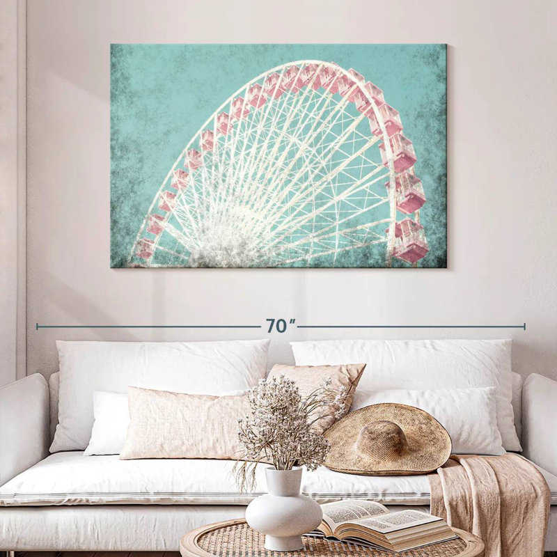Grande roue corail Kerner, H 32 po x l 48 po