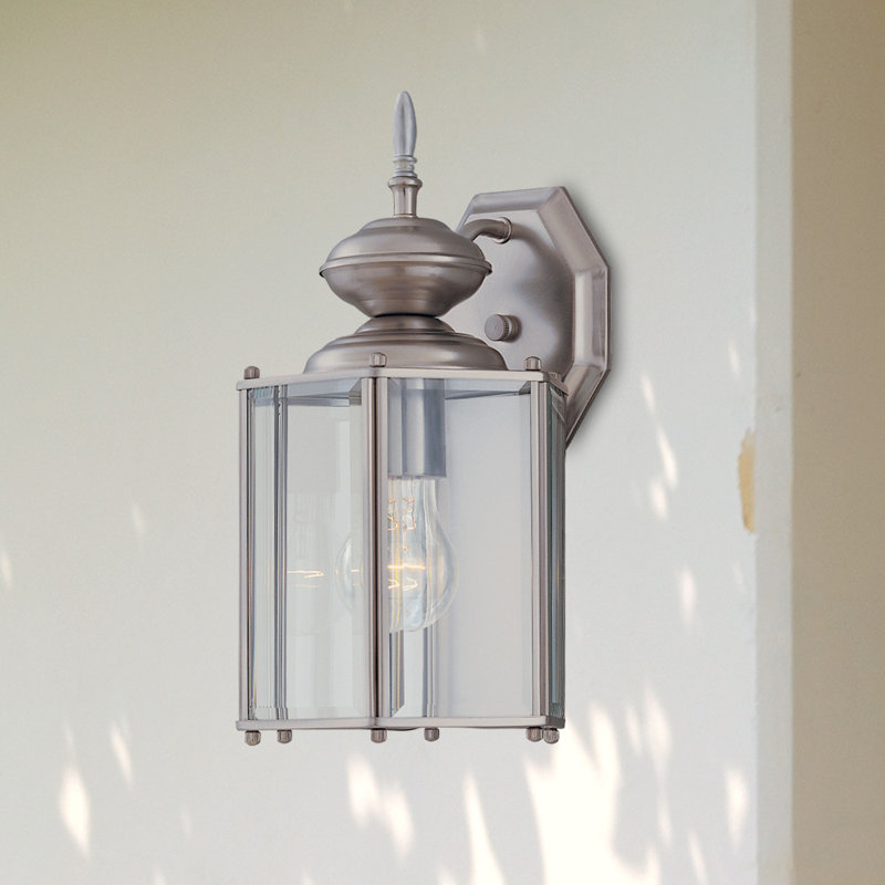Mahalia Wall Light, Clear, Pewter