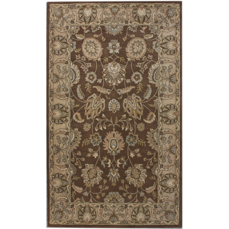 Tapis oriental brun Esm Tara, Rectangle 5 pi x 8 pi