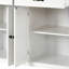 Chariot pour îlot de cuisine de 54,3 pouces de largeur avec armoire et tiroirs, 2 roulettes verrouillables, tablettes réglables-81603499
