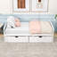 Twin Size Storage Platform Bed with Drawers-564685095
