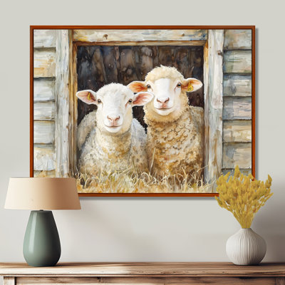 «Besty Sheep Portrait At The Farm - Sheep», art mural