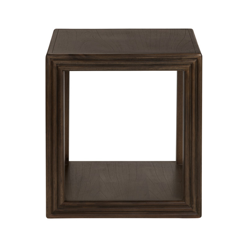 Denali Square Brown Solid Wood Accent_End Table