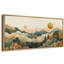«Mountains Forest Illusion», art mural abstrait paysage, impression numérique sur toile giclée sur toile-111654117-111654119